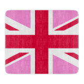 Planche À Découper GAY PRIDE britannique (Union Jack rose) (Drapeau b (Devant)