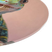 Planche À Découper Gecko Drôle Manger Spaghetti (Coin)