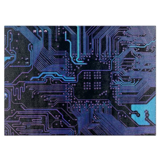 Planche À Découper Geek Sortie carte de circuit électronique Nerd PCB (Devant)