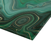 Planche À Découper Gemstone Malachite Or Vert (Coin)