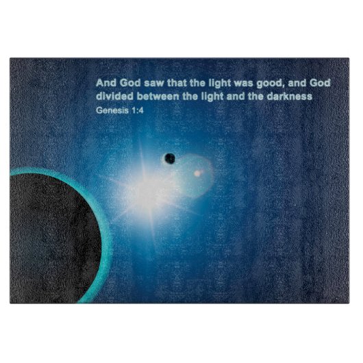 Planche À Découper Genèse - Lumière Et Ténèbres (Devant)