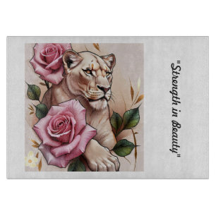 Planche À Découper "Gentle Lioness Embrace"