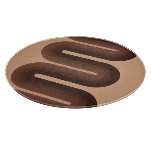 Planche À Découper Geo Brown minimaliste (Coin)