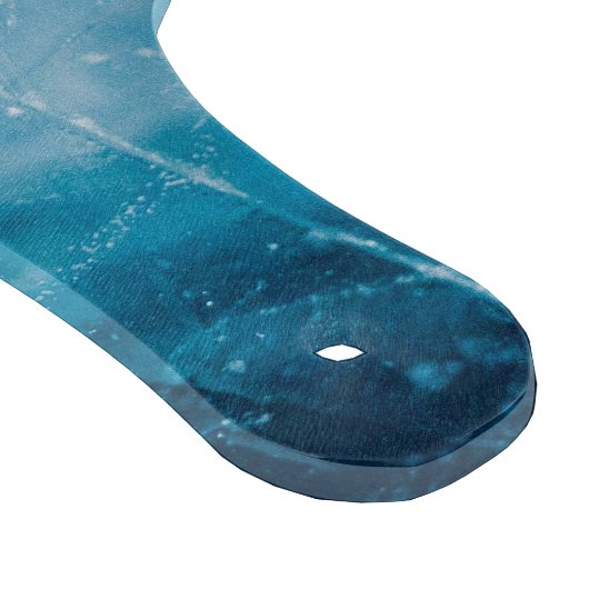 Planche À Découper Géode Agate Gemstone Blue et Gold (Coin)