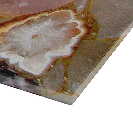 Planche À Découper Géode rose de l'méthyste de quartz (Coin)
