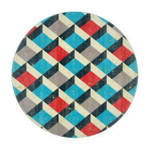 Planche À Découper Géométrie décorative : Motif artistique Vintage.