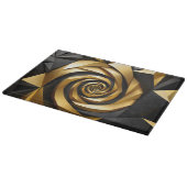 Planche À Découper Géométrie spirale dorée (Coin)