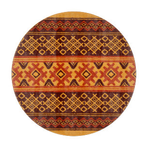 Planche À Découper Géométrique ethnique, motif folklorique traditionn
