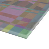 Planche À Découper Géométrique vert violet rose (Coin)