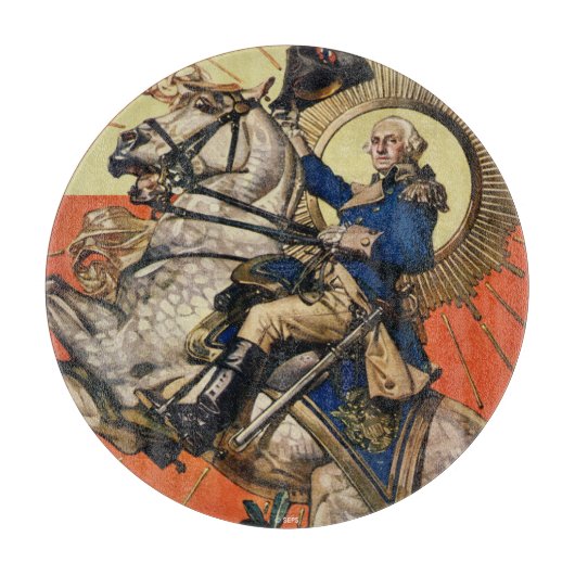 Planche À Découper George Washington à cheval (Devant)