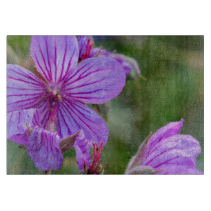 Planche À Découper Géraniums collants fleurs sauvages