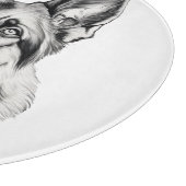 Planche À Découper German Shepherd Portrait Round Cutting Board (Coin)