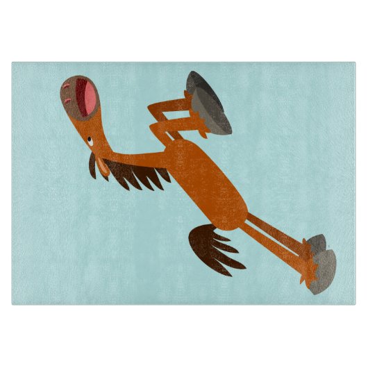 Planche À Découper Giddyup, Horsey ! Cartoon Horse Cutting Board (Devant)