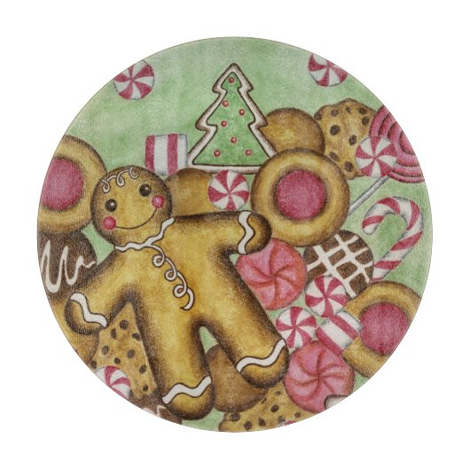 Planche À Découper Gingerbread Cookies Noël (Devant)