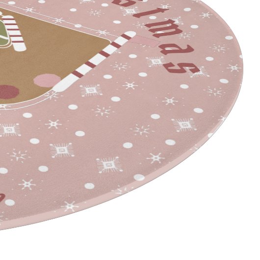 Planche À Découper Gingerbread House Camper Nom de famille (Coin)