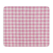 Planche À Découper Gingham Rose Bébé (Devant)