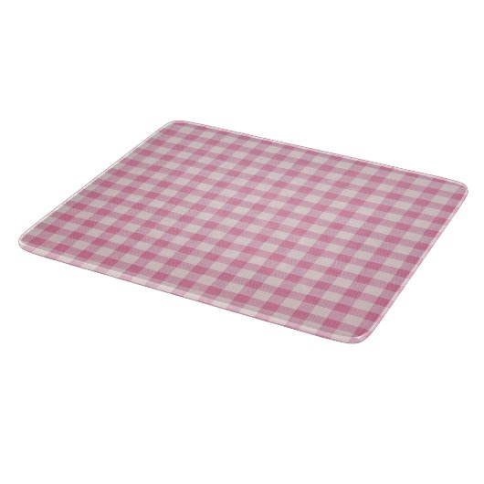 Planche À Découper Gingham Rose Bébé (Coin)