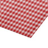 Planche À Découper Gingham rouge (Coin)