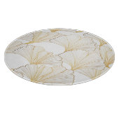 Planche À Découper Ginkgo Gold : Arrangement de feuille luxueux (Coin)