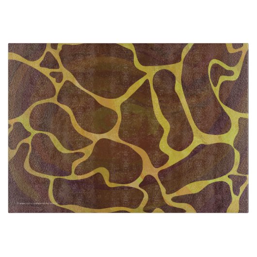 Planche À Découper Giraffe Brown et jaune (Devant)