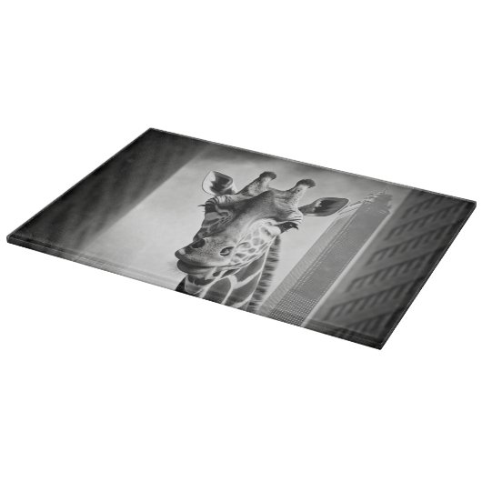 Planche À Découper Giraffe dans une cityscape (Coin)