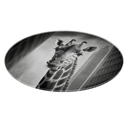 Planche À Découper Giraffe dans une cityscape (Coin)