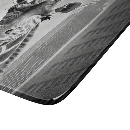 Planche À Découper Giraffe dans une cityscape (Coin)