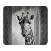 Planche À Découper Giraffe dans une cityscape (Devant)