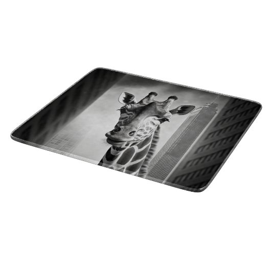 Planche À Découper Giraffe dans une cityscape (Coin)