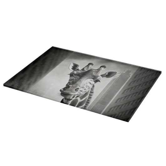 Planche À Découper Giraffe dans une cityscape (Coin)