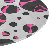 Planche À Découper Giraffe rose chaude et noire (Coin)