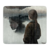 Planche À Découper Girl with clouds (Devant)