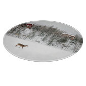 Planche À Découper Glace et neige | Cerf en Neige Québec, Canada (Coin)