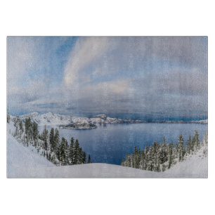 Planche À Découper Glace et neige   Crater Lake Oregon
