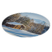 Planche À Découper Glace et neige | Journal d'hiver Cabine Alpes suis (Coin)