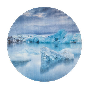 Planche À Découper Glace et neige Lagune Jokulsarlon, Islande