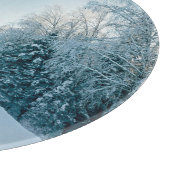 Planche À Découper Glace et neige | Route d'hiver gelée Russie, Sibér (Coin)