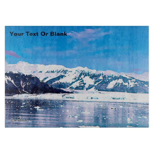 Planche À Découper Glacier Tidewater de l'Alaska (Devant)