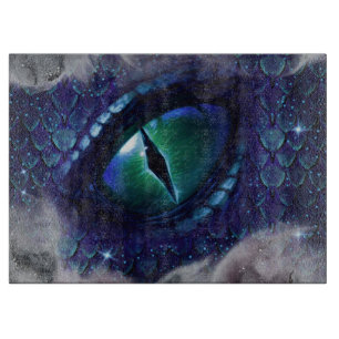 Planche À Découper Glam Enk Gothique Bleu Dragon Médiéval