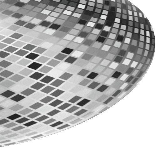 Planche À Découper Glamour de soirée à bille Disco Argent (Coin)