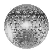 Planche À Découper Glamour de soirée à bille Disco Argent (Devant)