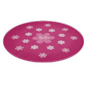 Planche À Découper Glamour Fleur Rose- (Coin)
