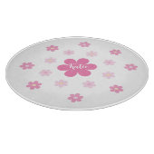 Planche À Découper Glamour Fleur Rose- (Coin)