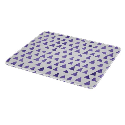 Planche À Découper Glass Cutting Board - Purple Pattern (Coin)