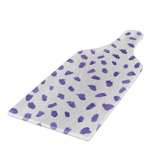 Planche À Découper Glass Cutting Board - Purple Pattern (Coin)