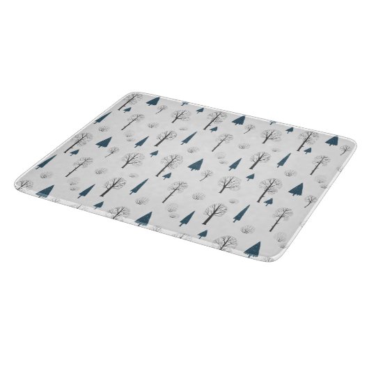 Planche À Découper Glass Cutting Board - Winter Pattern (Coin)