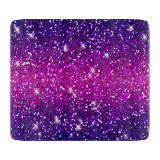 Planche À Découper Glitters Sparkles Purple Pink Texture
