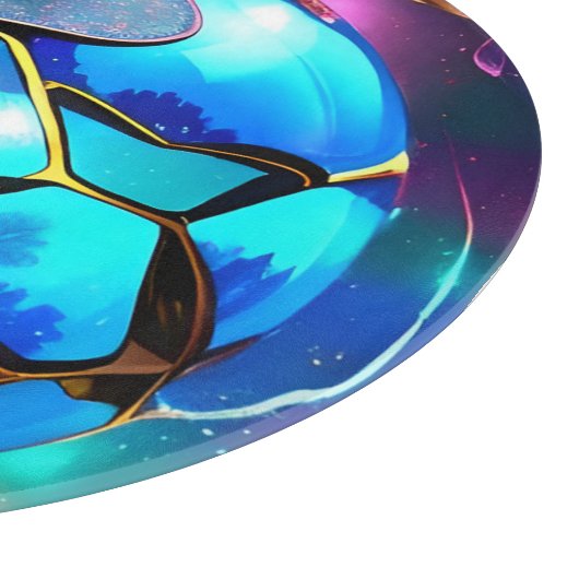 Planche À Découper Globe de l'Iridescente spatiale (Coin)