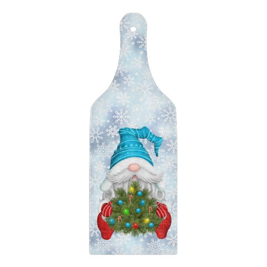 Planche À Découper Gnome Avec Arbre De Noël (Devant)