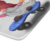 Planche À Découper Gnome de patinage de Noël avec cadeaux (Coin)